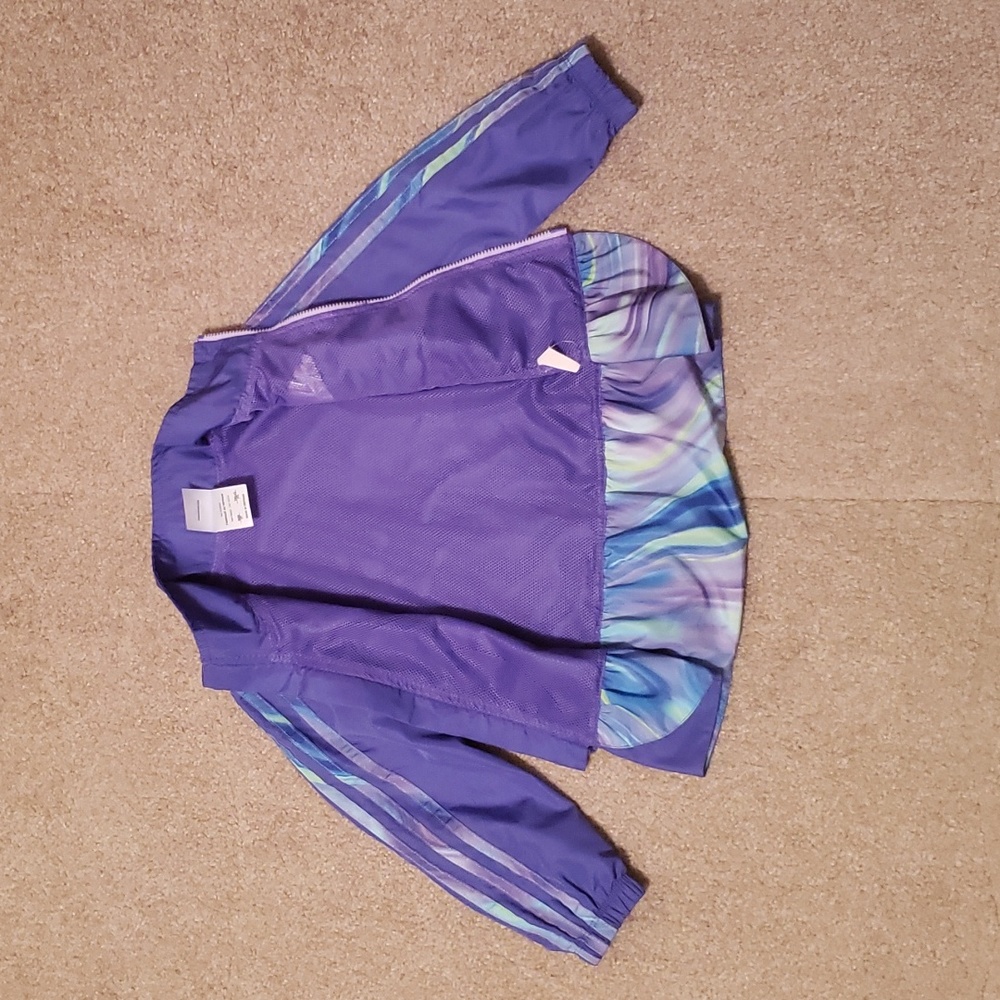 Adidas Girls Purple Jacket - Picture 5 of 12